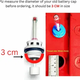 goodsbazaar Inverter battery with water level indicator cap set Height Gauge image 2