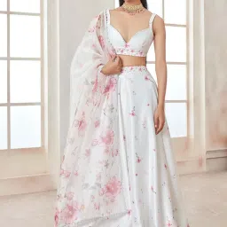 Printed Semi Stitched Lehenga Choli-image-11