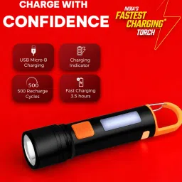 stybits X434 High Power LED Torch – Multi-Function Flashlight for Travel & Safety Torch image 2