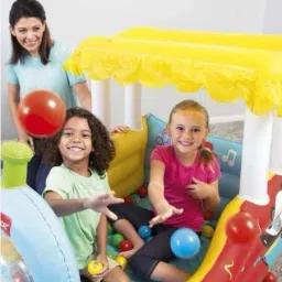 Inflatable (IND*92)Train paddling pool Ball Pit Multicolor. Inflatable Ball Pits-33