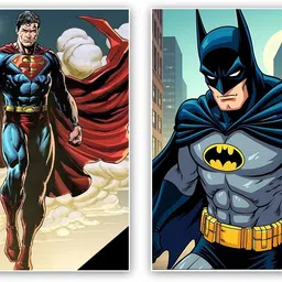 art recall Batman and superman poster Photographic Paper-picture-11