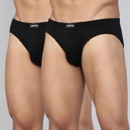 Pack of 2 Contoured Double Pouch, Tag Free & Smartskin Technology Style# 011 Comfort Solid Men Brief-image-45