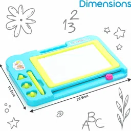 Plastic Magnetic Slate,Write & Erase Doodle Pad With Shape For Kids,BIS Approved-16