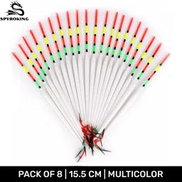 Eye-Catching Freshwater Fishing Visible Soft Material Fishing Float (8 PCS) FL-FFLMUL155-SKA81 Multicolor Fishing Rod-16