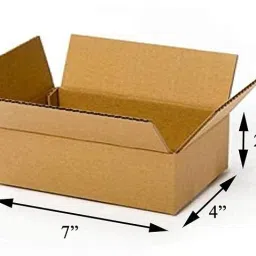 Corrugated Cardboard, Craft Paper, Paper (10 Boxes) 7 x 4 x 2.5 Inches 3 ply Cartoon Box For Packing, Moving, Shipping, Packaging Box-14