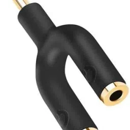 SANNO WORLD Black Headphone Splitter Adapter,Aux Stereo Y Jack Splitter Adaptor 3.5mm Male Phone Converter-image-13