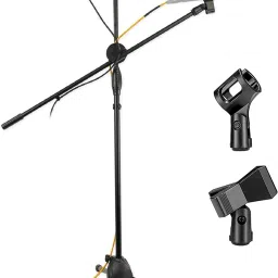 Mic Stand Holder Adjustable dual Microphone Stand Holder singing Mic stand for for Karaoke Singing, Speech, Wedding, Stage and Studio Recording-15