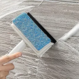 Glass Cleaning Tools 2 in 1 Glass Wiper Cleaning Brush Mirror Silicone Wet and Dry Broom-image-4