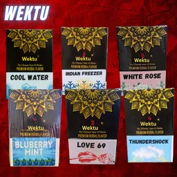 wektu The Best Hookah Flavors/ Amazing 6 Flavors/Shisha/Best (Pack of 6 50G Each)01 White Rose:BluBerry Mint Love 69:Thunder Shock Cool Water:Indian Freezer Hookah Flavor-picture-33
