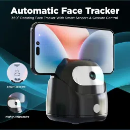 NEWDRU AI Auto Face Tracking Tripod | 360° Rotation Mobile Stand for Video Recording | Tripod Kit image 4