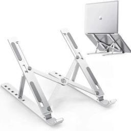 Mobality Portable Metal Laptop Stand Heavy Quality Adjustable Laptop, Mobile & Tablet Stand Laptop Stand-image-86