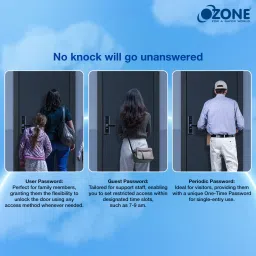 SPEEDY WiFi Enabled Smart Door Lock for Main Door with 5 in 1 Access | Biometric, 2 Emergency Keys | (No Extra Gateway Required) | 2-year Warranty & Free Installation by brand Smart Door Lock image 3