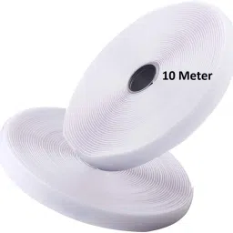 hook and loop tape 10 meter 25mm width (white) Iron-on Velcro-image-57