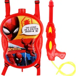 Holi Water Gun with High Pressure Holi Pichkari with Back Holding Tank, Holi Litre -Spiderman Super Tank Water Gun-34