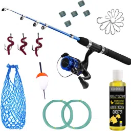 Fishing Spinning Rod,Reel,Accessories Complete Combo (Basic Kit) Multicolor Fishing Rod-25