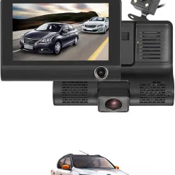 170 Degree/3 Lens G-Sensor 4Inch 3 Way DVR Video Recorder For Car Black LCD-image-83