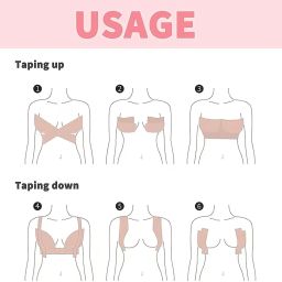 Women's Cotton Spandex Multipurpose Breast Lift Boob Tape 008 Nursing Breast Pad-image-45