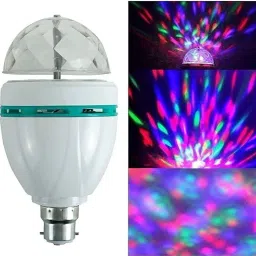 360 Degree LED Lamp 3W RGB Projector Crystal Auto Rotating Color Changing Lamp Single Disco Ball-picture-13