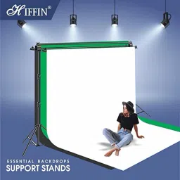 Hiffin Portable 9ft 3 in 1 Background Stand Kit Tripod Kit image 4