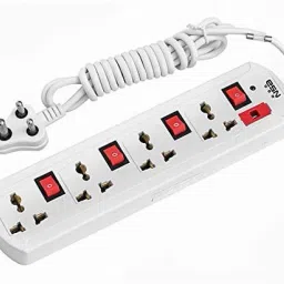 Akshita 4+4 Socket Extension Boards & Power Strip 3 YARD-25