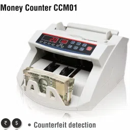 VMS Essentials Currency, Money Counting Machine with UV, MG Counterfeit Bill Detection, Worldwide Bill Counting Machine with External Display (CCM01) Note Counting Machine image 2