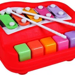 2 in 1 Piano for Kids, Educational Musical Instruments for Babies, Toddlers Preschoolers, 8 Key Scales in Clear and Crisp Tones with Music Cards Songbook (RED)-22