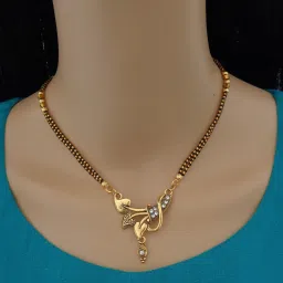 Designer and Stylish Brass Gold Plated Mangalsutra For Women Brass Mangalsutra-image-2