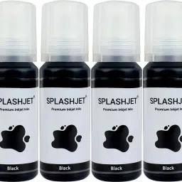 Splashjet 003 Ink for EP L3110, L3150, L3115, L3116, L3210, L3215 Printer- (70gm X 4) Black Ink Bottle-image-52