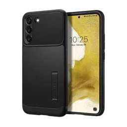Spigen Slim Armor Polycarbonate & TPU Back Cover for SAMSUNG Galaxy S22 5G (Supports Wireless Charging, Black)-picture-22
