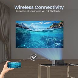 Portronics Beem 510 Smart Projector, 4K Support / 1080p Native, 5W Speaker, Auto Focus, (5300 lm / Wireless / Remote Controller) Portable Projector image 5