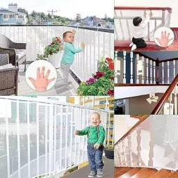 niyanta Child Proofing Banister Guard Net| Net for Balcony| Railing Guard for Kids image 5
