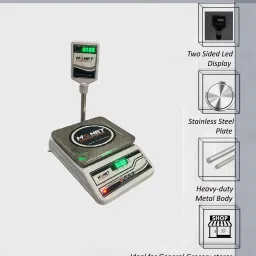 monet 40 KG premium WEIGHING MACHINE with pole for commercial use Weighing Scale image 5