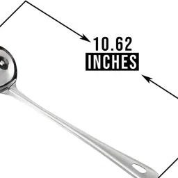 arscart Sauce Ladle, BuyGo Drizzle Spoon with Spout Gravy pack 2 Stainless Steel Tea Spoon Set image 4