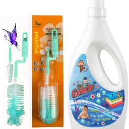 Concentrated Baby Laundry Fabric Softener With Baby Bottle Brush-image-2