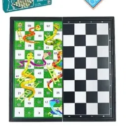 Board Game Chess, Ludo, Snakes & Ladder Games 3 in 1 Family Board Game 2-4 Educational Board Games-image-27