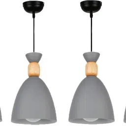 (PACK OF 4)Hanging Shade Light, Grey, Hanging Lights (Pendant Lights) Lamp Shade-43