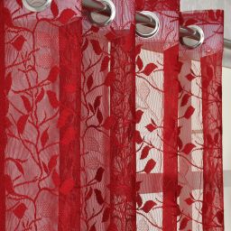 274 cm (9 ft) Net Semi Transparent Long Door Curtain (Pack Of 2)-image-6