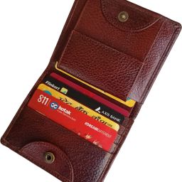 Men Brown Genuine Leather Wallet-image-99