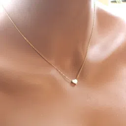 Heart Shep Pendent And Fancy Gold Plated Chain All Women And Girls. Gold-plated Plated Alloy Chain-image-99