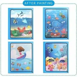 mum care Magic Water Drawing Book Reusable Water-Reveal Regular Notebook Regular 40 Pages image 4