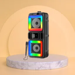 GUGGU DJ Box 40W Bluetooth Speaker with FM Radio, Mic & RGB Light Party SpeakerQA310 40 W Bluetooth Party Speaker-9