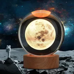 3d Moon premium space crystal ball Study Lamp-14