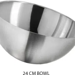 Stainless Steel Salad Bowl Premium Quality Stainless Steel Serving Bowl Salad Bowl 24cm Disposable-24