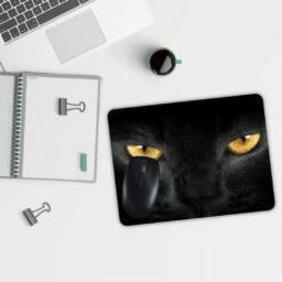 selfiegiftoo BLack Cat Eyes Gaming Mouse Pad Non Slip Base Mousepad-image-28