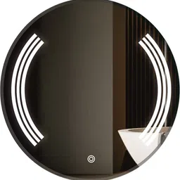 prince art 24 x 24 - 3 Line Round Led Bathroom Mirror-picture-2
