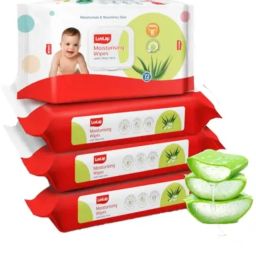 Baby Wipes with Aloe Vera, with Fliptop Lid (72 Wipes/Pack, Pack of 4)-image-68