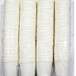 themehouseparty Pack of 100 Paper Glass Tea/Coffee Cups ,150 ml Disposable Use For All Occassion image 3