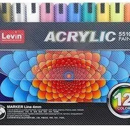 Acrylic marker Posca Paint Marker Set Of 12 Color Works On Any Fabric Rock Glass-0