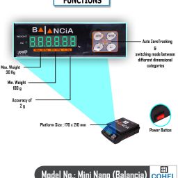 COHEL Balancia Premium 30Kg x 2g Digital MultiPurpose Kitchen Balance Weight Measuring Weighing Scale image 4