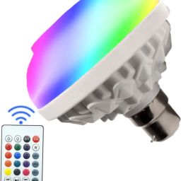 TECHMAZE BT Music Light Bulb B22 LED Speaker Color Changing 24Keys Remote Smart ball T29 Smart Bulb-26